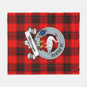 Wemyss Modern Clan badge Tartan Pset Fleece Deken (Voorkant (Horizontaal))