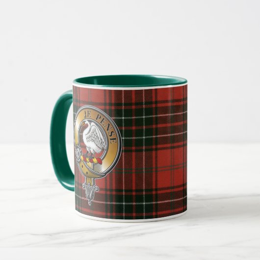 Wemyss Tartan & Badge Mok (Voorkant links)