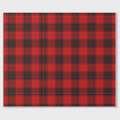 Wemyss tartan red black plaid cadeaupapier (Vlak)