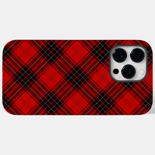 Wemyss tartan red black plaid Case-Mate iPhone case (Achterkant (horizontaal))