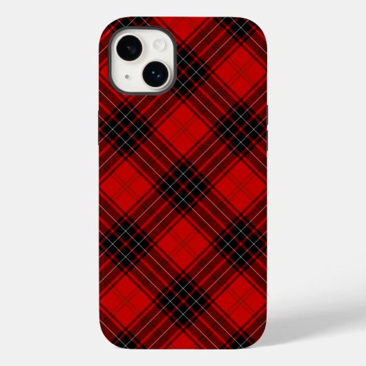 Wemyss tartan red black plaid Case-Mate iPhone case (Achterkant)