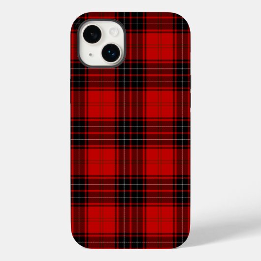 Wemyss tartan red black plaid Case-Mate iPhone case (Achterkant)