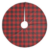 Wemyss tartan red black plaid fleece kerstboom rok (Voorkant)