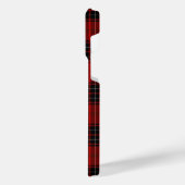 Wemyss tartan red black plaid iPhone hoesje (Linkerkant)