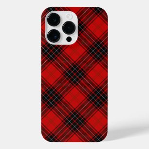 Wemyss tartan red black plaid iPhone 14 pro max hoesje