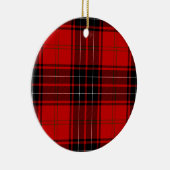 Wemyss tartan red black plaid keramisch ornament (Rechts)