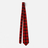 Wemyss tartan red black plaid stropdas (Achterkant)