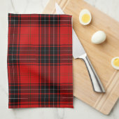 Wemyss tartan red black plaid theedoek (Quarter Fold)