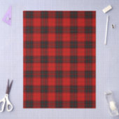 Wemyss tartan red black plaid tissuepapier (Craft)