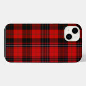 Wemyss tartan rood zwart geruit iPhone hoesje (Achterkant horizontaal)