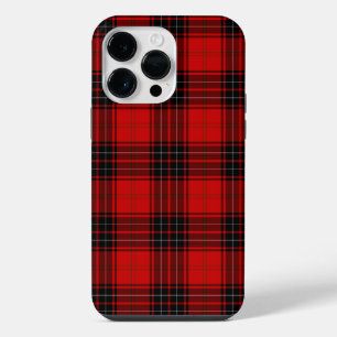 Wemyss tartan rood zwart geruit iPhone 14 pro max hoesje
