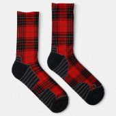 Wemyss tartan rood zwart geruit sokken (Rechts)
