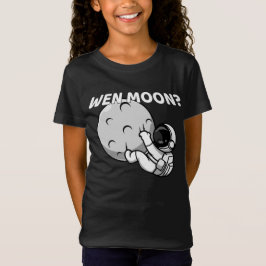Wen Moon? - Grappige Crypto Astronaut Meme T-shirt