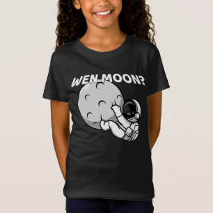 Wen Moon? - Grappige Crypto Astronaut Meme T-shirt