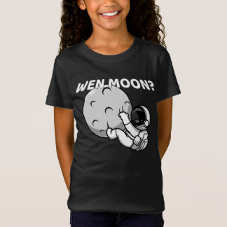 Wen Moon? - Grappige Crypto Astronaut Meme T-shirt