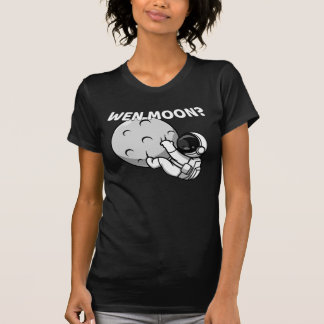 Wen Moon? - Grappige Crypto Astronaut Meme T-shirt
