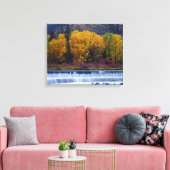 Wenatchee-dam in het najaar canvas afdruk (Insitu (Woonkamer))