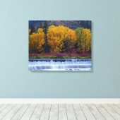 Wenatchee-dam in het najaar canvas afdruk (Insitu (Houten vloer))