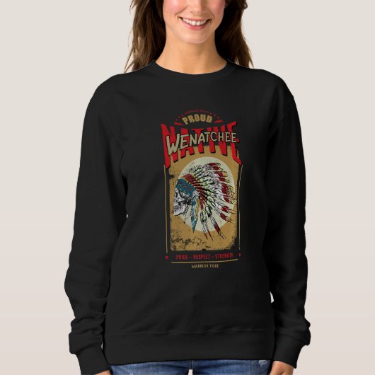 Wenatchee Native American Indiase krijgerstam Pro Trui (Voorkant)