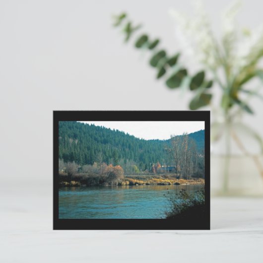Wenatchee River, Leavenworth WA Mini Print Briefkaart (Staand voorkant)