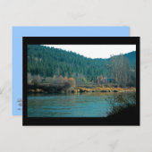 Wenatchee River, Leavenworth WA Mini Print Briefkaart (Voorkant / Achterkant)