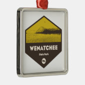 Wenatchee State Park, Washington Metalen Ornament (Rechts)