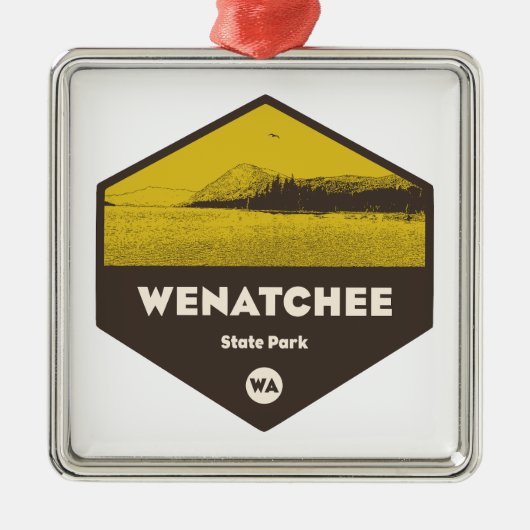 Wenatchee State Park, Washington Metalen Ornament (Voorkant)