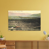 Wenatchee, Uitzicht van een boomgaard uit Washingt Canvas Afdruk (Insitu (Woonkamer))