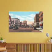 Wenatchee, Uitzicht van Wenatchee Ave. Canvas Afdruk (Insitu (Woonkamer))
