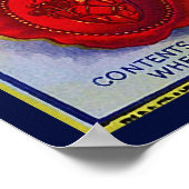 WENATCHEE VALLEY APPLES FRUIT CRATE LABEL 1910 POSTER (Hoek)