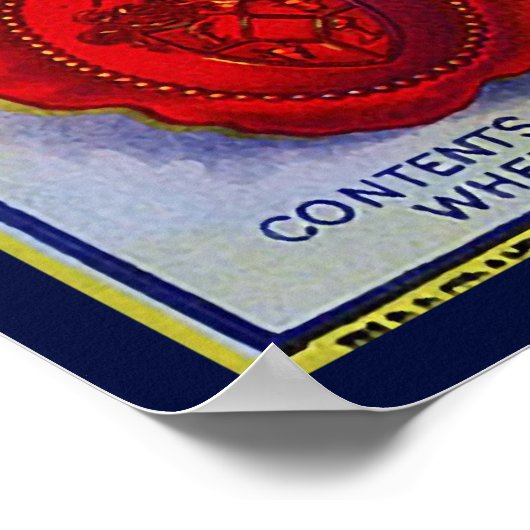 WENATCHEE VALLEY APPLES FRUIT CRATE LABEL 1910 POSTER (Hoek)