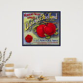 WENATCHEE VALLEY APPLES FRUIT CRATE LABEL 1910 POSTER (Keuken)