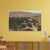 Wenatchee, WABird's Eye of Ranch in de Valley Canvas Afdruk (Insitu (Woonkamer))