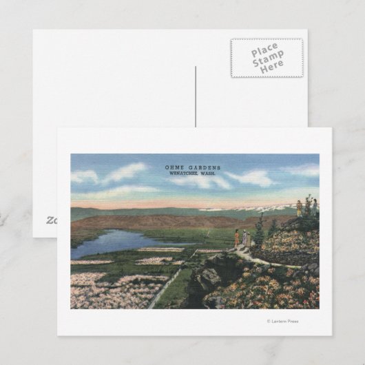 Wenatchee, WashingtonView van Ohme tuinen # 1 Briefkaart (Voorkant / Achterkant)