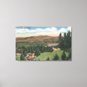 Wenatchee, WashingtonView van Ohme tuinen # 2 Canvas Afdruk