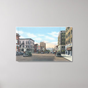 Wenatchee, WashingtonWenatchee Avenue Scene # 2 Canvas Afdruk