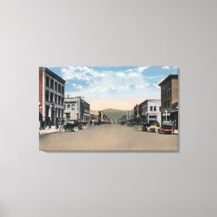 Wenatchee, WashingtonWenatchee Avenue Scene # Canvas Afdruk