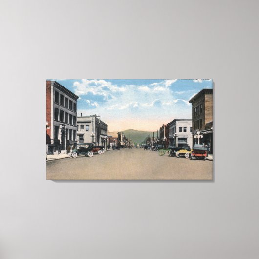 Wenatchee, WashingtonWenatchee Avenue Scene # Canvas Afdruk (Voorkant)