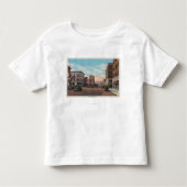 Wenatchee, WAStreet Uitzicht van Wenatchee Ave. Kinder Shirts (Voorkant)