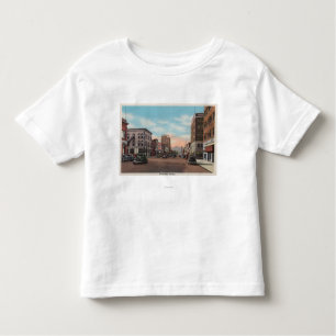 Wenatchee, WAStreet Uitzicht van Wenatchee Ave. Kinder Shirts