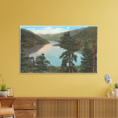 Wenatchee, WAView of Lake Chelan Canvas Afdruk (Insitu (Woonkamer))