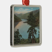 Wenatchee, WAView of Lake Chelan Metalen Ornament (Rechts)