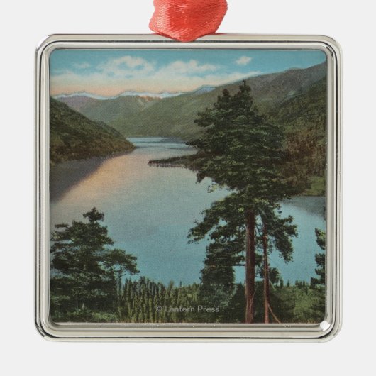 Wenatchee, WAView of Lake Chelan Metalen Ornament (Voorkant)