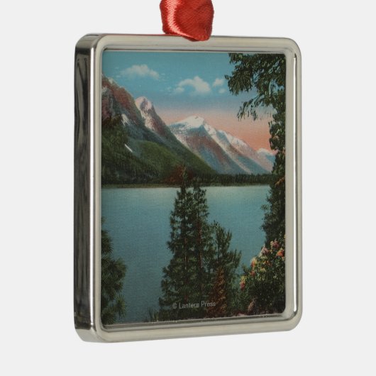 Wenatchee, WAView of Lake Wenatchee Metalen Ornament (Rechts)