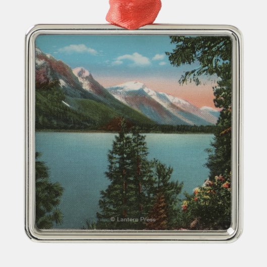 Wenatchee, WAView of Lake Wenatchee Metalen Ornament (Voorkant)
