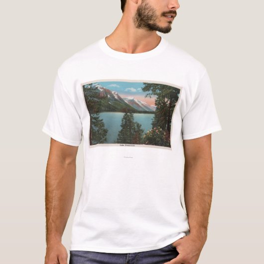 Wenatchee, WAView of Lake Wenatchee T-shirt (Voorkant)