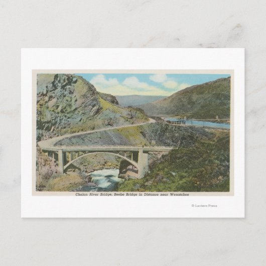Wenatchee, WAView of the Chelan River Bridge Briefkaart (Voorkant)