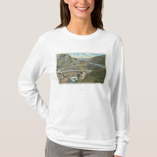 Wenatchee, WAView of the Chelan River Bridge T-shirt (Voorkant)