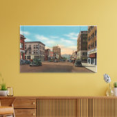 Wenatchee, WAView of Wenatchee Ave. Canvas Afdruk (Insitu (Woonkamer))
