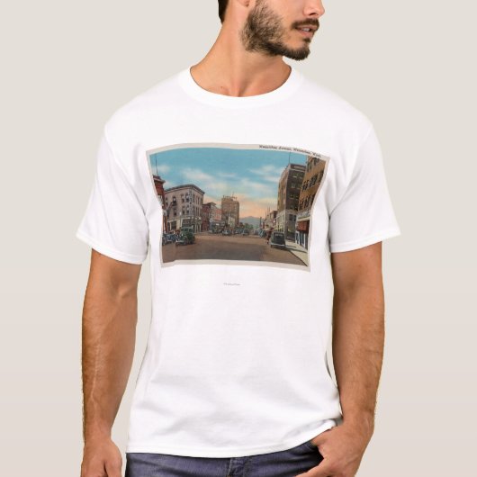 Wenatchee, WAView of Wenatchee Ave. T-shirt (Voorkant)